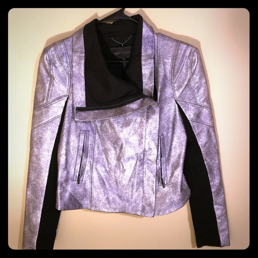 Silver Leather Jacket - image 2